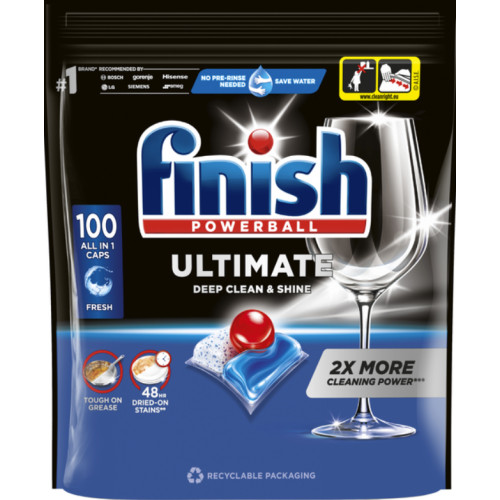 Капсули Finish Ultimate All in 1 для посудомийної машини, 100 шт